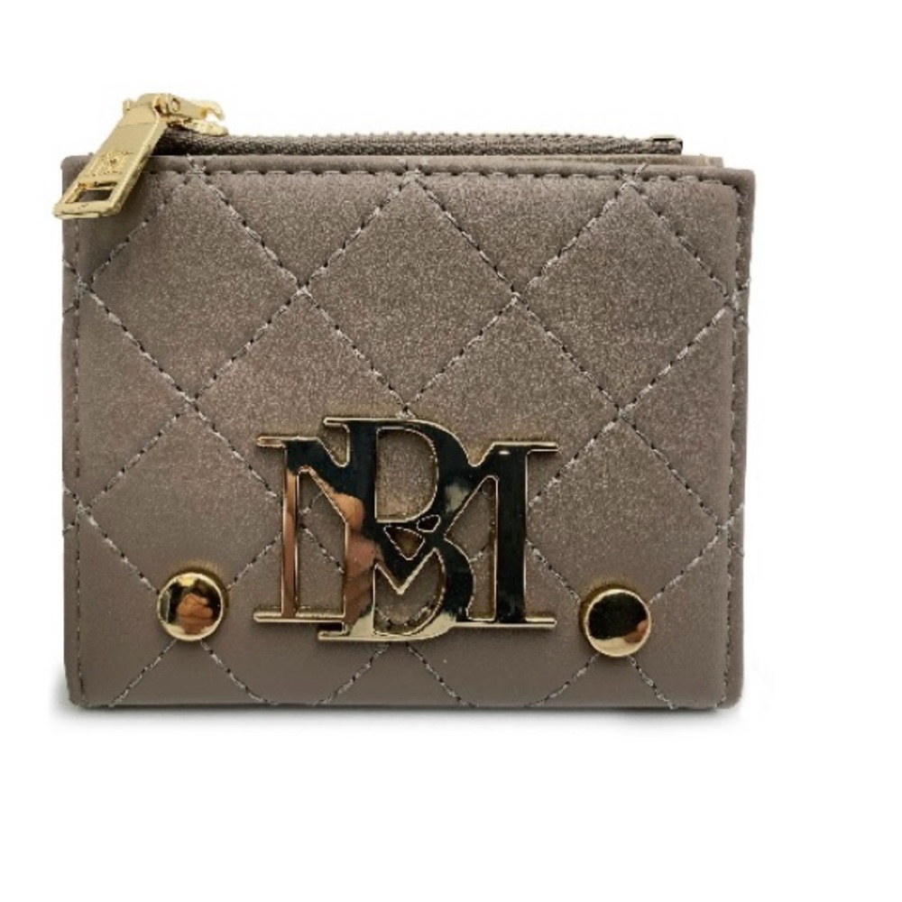 Badgley Mischka Tan Quilted Wallet